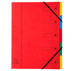 Trieur CL dos extens.+ élas.5C Ass. x 8 EXACOMPTA