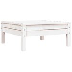 vidaXL Canapé de jardin 3 places blanc bois de pin massif