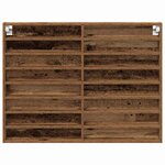 vidaXL Cabinet d'Affichage avec étagère Bois Ancien 100 x 8.5 x 75 cm