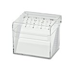 Boîte à fiches Acrylique Transparent A7 avec intercalaires MAUL