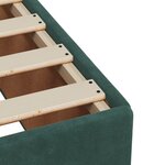vidaXL Sommier à lattes de lit et matelas Vert foncé 180x200cm Velours
