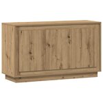 vidaXL Buffet chêne artisanal 102x35x55 cm bois d'ingénierie