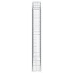 vidaXL Panier de gabions arqué 200x30x200/220 cm Fer galvanisé