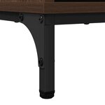 vidaXL Buffet Chêne marron 79 5 x 33 x 82 cm Bois d'ingénierie