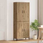 vidaXL Haut Armoire Chêne artisanal 69 5 x 34 x 180 cm