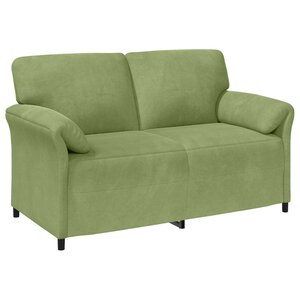 vidaXL Sofa 2 places Vert clair 158 x 83 x 95 cm Velours