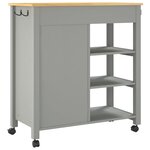 vidaXL Chariot de cuisine MONZA 84x40x90 cm bois massif de pin