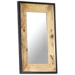 vidaXL Miroir 80x50 cm Bois de manguier massif