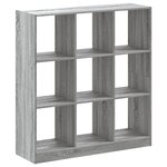 vidaXL Bibliothèque sonoma gris 102x32x108 cm bois d'ingénierie