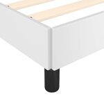 vidaXL Cadre de lit avec tête de lit sans matelas blanc 160x200 cm