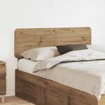 vidaXL Tête de lit Chêne artisanal 135 cm Bois d'ingénierie