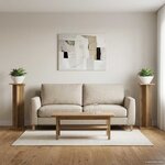 vidaXL Support de Plante 2 pièces Chêne artisanal 25 x 25 5 x 80 5 cm