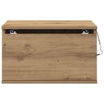 vidaXL Cabinet de chevet mural with chêne artisanal 50 x 36 x 30 cm