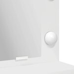 vidaXL Table de Toilette Blanc 75 5 x 41 x 135 cm Bois d'ingénierie