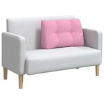 vidaXL Coussin de Dos Rose 80 x 24 x 50 cm tissu