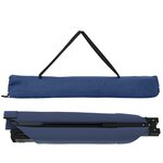 vidaXL Lit de soleil pliant avec sac de transport en tissu Oxford 600D bleu