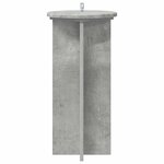 vidaXL Support de Plante 2 pièces Gris béton 29 5 x 29 5 x 60 cm