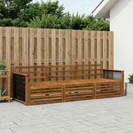 vidaXL Ensemble de canapés d'extérieur 3 pc Naturel