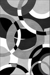 Tapis de salon ROUND 80 x 150 cm - Gris