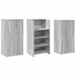 vidaXL Bureau de réception sonoma gris 155x50x103 5 cm bois ingénierie