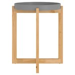 vidaXL Table basse Gris 41x41x48 5 cm Bois d'ingénierie et pin massif