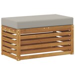 vidaXL Banc de Jardin Bois d'Acacia Massif Naturel