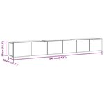 vidaXL Ensemble de meubles TV 3 Pièces Gris béton Bois d'ingénierie