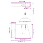vidaXL Aire de jeux d'extérieur bois massif de douglas