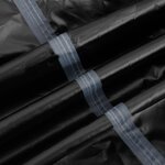 vidaXL Housse de salon de jardin rond noir Ø 182x71 cm oxford 420D