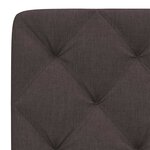 vidaXL Coussin de tête de lit marron foncé 180 cm tissu
