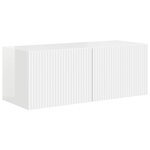 vidaXL Ensemble meuble TV 4 Pièces Blanc brillant Bois d'ingénierie