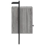 vidaXL Table de chevet murale 2 Pièces sonoma gris 40x30x61 cm
