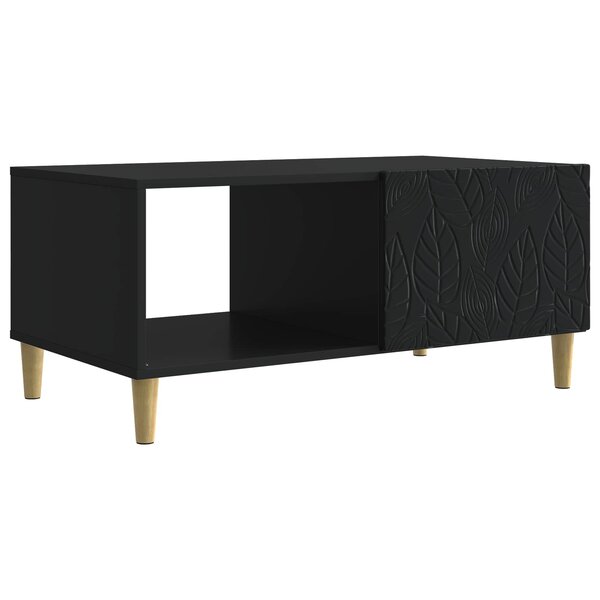 vidaXL Table basse Noir 90 x 50 x 40 cm Bois d'ingénierie