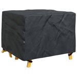 vidaXL Housse pour mobilier d'extérieur Noir 113 x 113 x 73 cm 210D