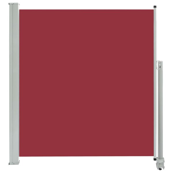 vidaXL Auvent latéral rétractable de patio 140 x 300 cm Rouge