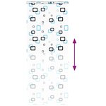 vidaXL Store enrouleur de douche avec cassette largeur du tissu 96 cm