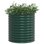 vidaXL Lit surélevé Vert 80 x 80 x 81 cm Acier