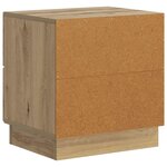 vidaXL Cabinet de chevet 2 Pièces Chêne artisanal 43 x 34 5 x 44 5 cm