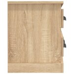 vidaXL Meuble TV chêne sonoma 100x35 5x45 cm bois d'ingénierie
