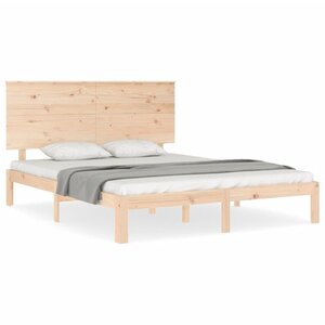 vidaXL Cadre de lit sans matelas bois de pin massif