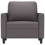 vidaXL Fauteuil Gris 60 cm Similicuir