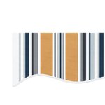 vidaXL Tissu de remplacement pour auvent rayures multicolores 4x3 5 m