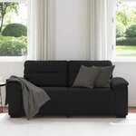 vidaXL Canapé à 2 places noir 180x81x84 cm tissu