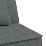 vidaXL Canapé-lit en forme de L gris foncé 255x140x70 cm tissu