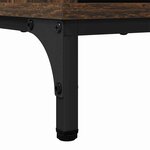 vidaXL Buffet Chêne fumé 69 5 x 33 x 82 cm Bois d'ingénierie