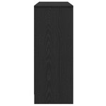 Buffet vidaXL en chêne noir 102x33x75 cm en bois d'ingénierie