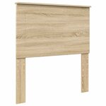 vidaXL Cadre de lit Chêne Sonoma 75 x 190 cm Bois de pin massif