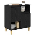 vidaXL Buffet Chêne noir 35 x 60 x 70 cm Bois d'ingénierie