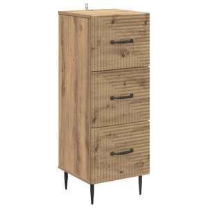 vidaXL Armoire à tiroirs 33 x 34 5 x 89 5 cm Bois d'ingénierie