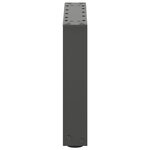vidaXL Pieds de table basse en U 2 pièces Anthracite 40 x (30-31) cm Acier